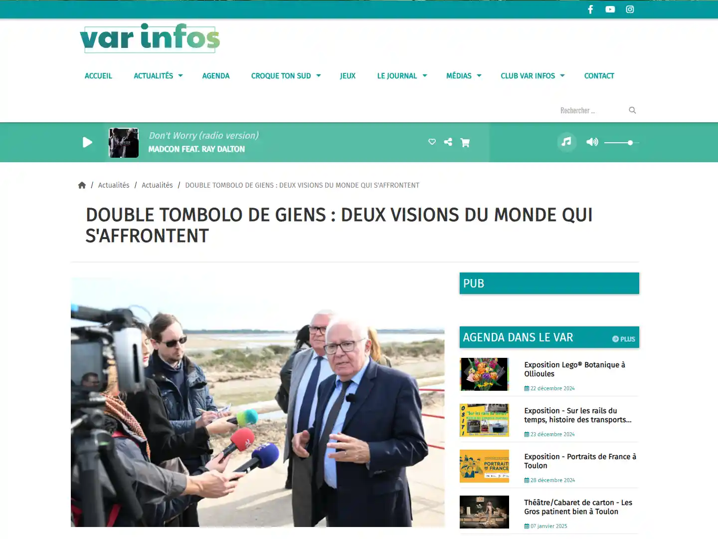 Double Tombolo - Presqu'île de Giens - Var Infos